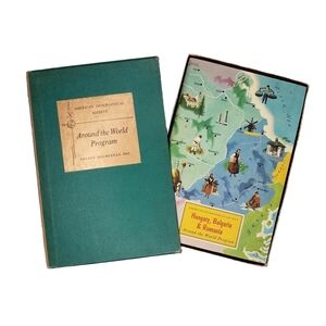American Geographical Society Vintage Around the World Program Books Set of 5